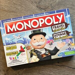 MONOPOLY Travel World Tour 2022 NEW!! SEALED!! Hasbro boardgame